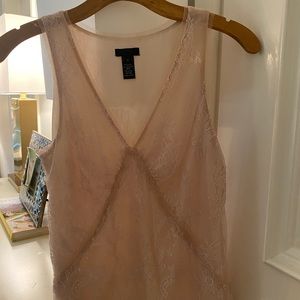 Jcrew lace pink tank